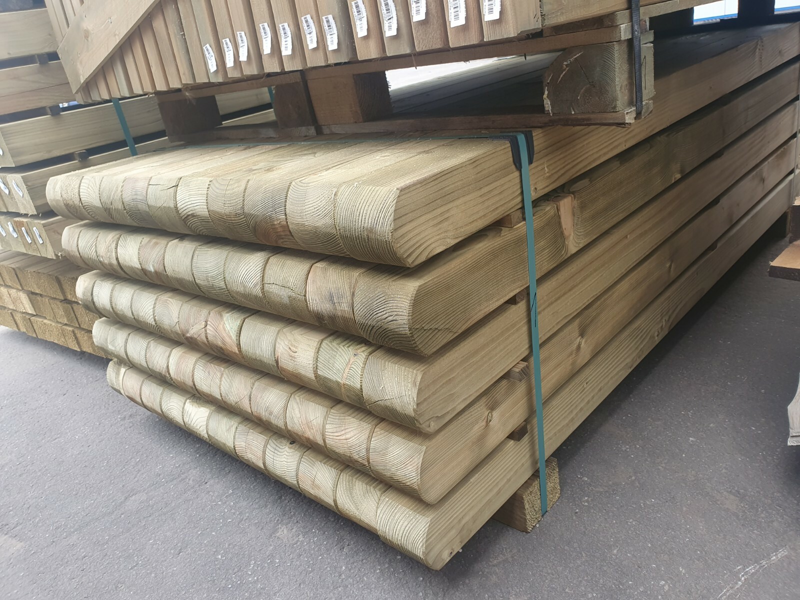 Rundkopfpfosten 9 x 9cm