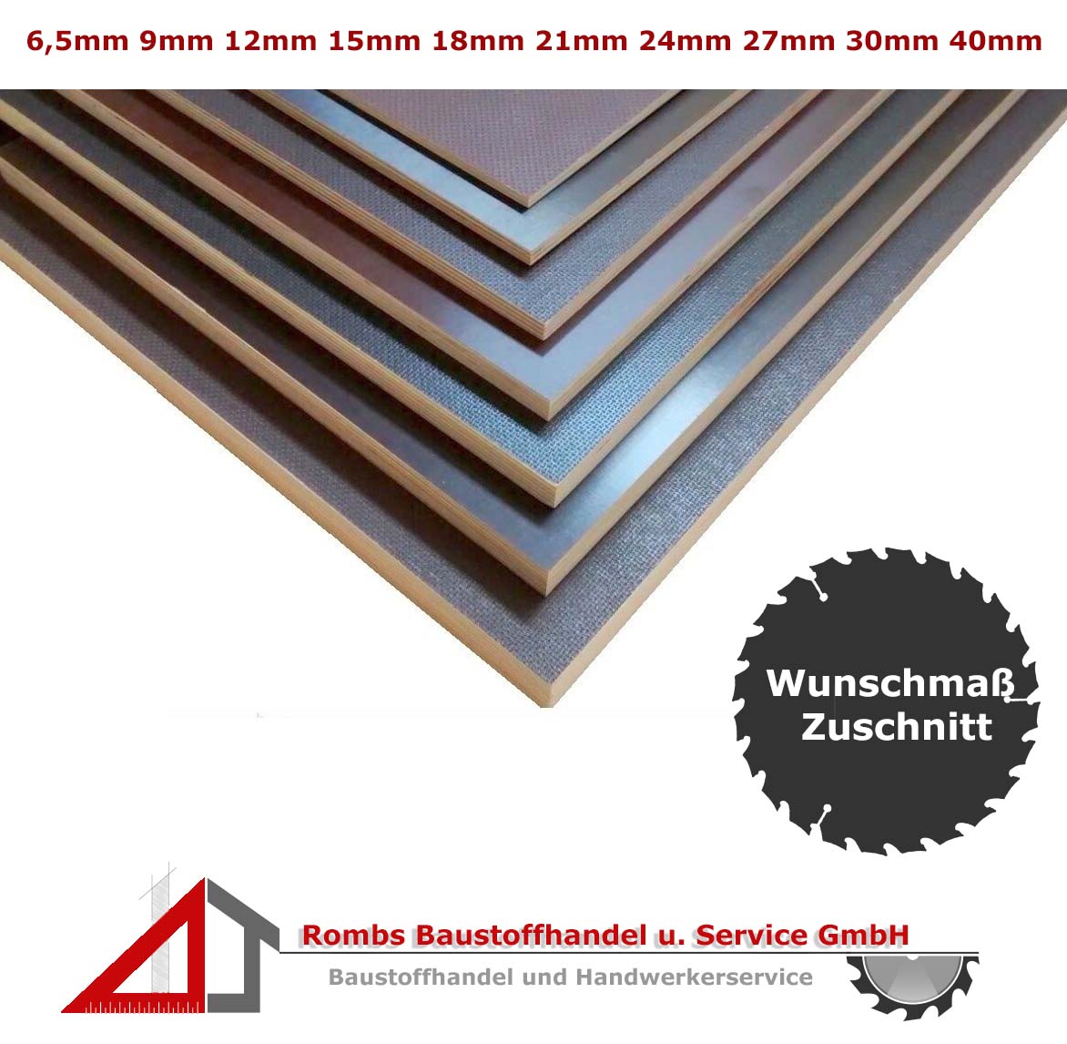 Siebdruckplatte Zuschnitt